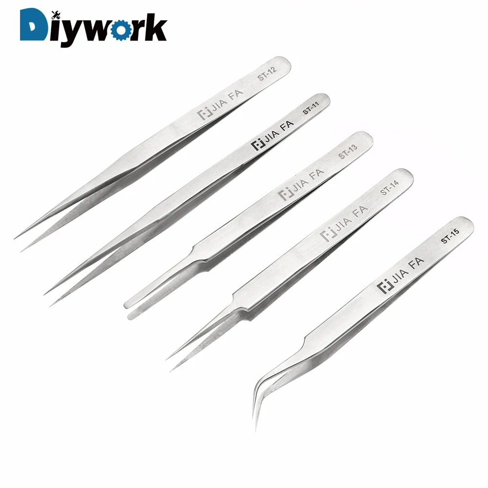DIYWORK нержавеющей стали утолщаются электроники щипцы RST11-15 ручной инструмент точный пинцет