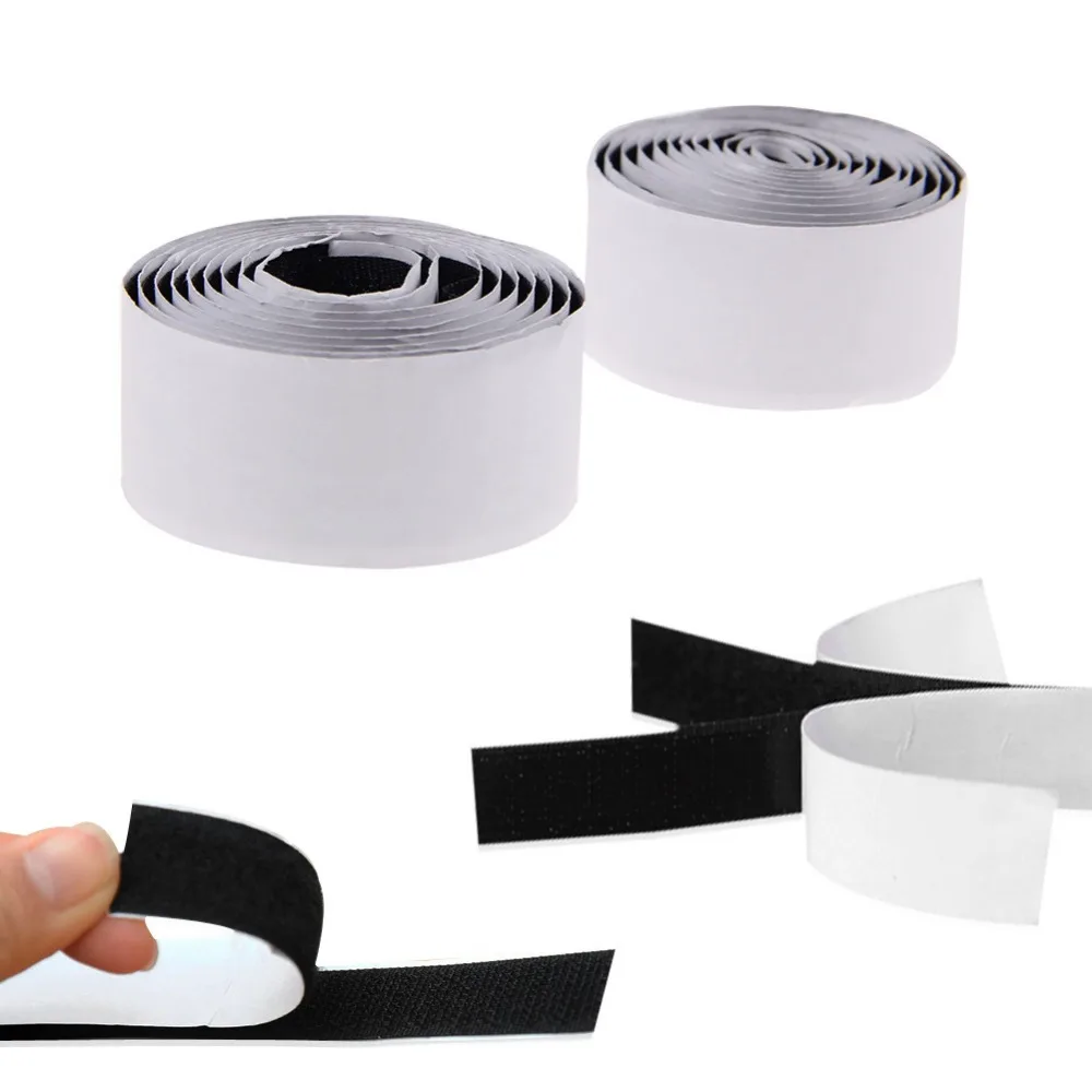 1 рулон односторонняя прочная самоклеящаяся лента с петлей для крепления крючков