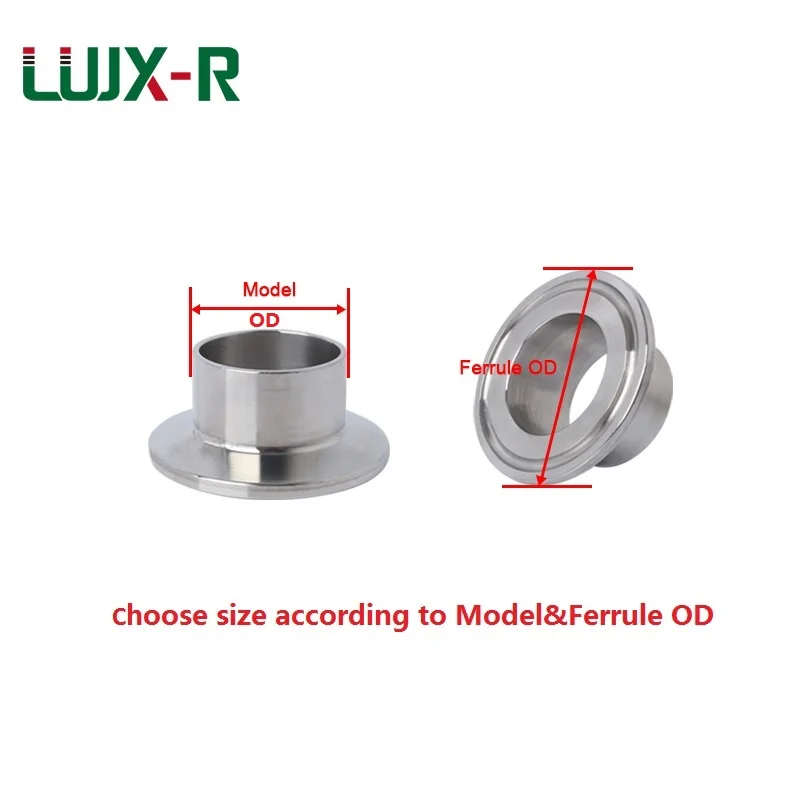 

LUJX-R Pipe1" 1.5" 2" Black Tri Clamp Gasket EPDM Seal Washer Sanitary Grade Sealing Ring Ferrule Type OD25/34/40/50.5/64-183mm