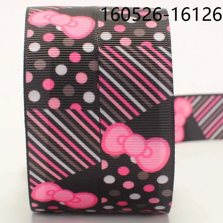 10 ярдов разные размеры лента с рисунком ярких бантов корсажная принтом 141012