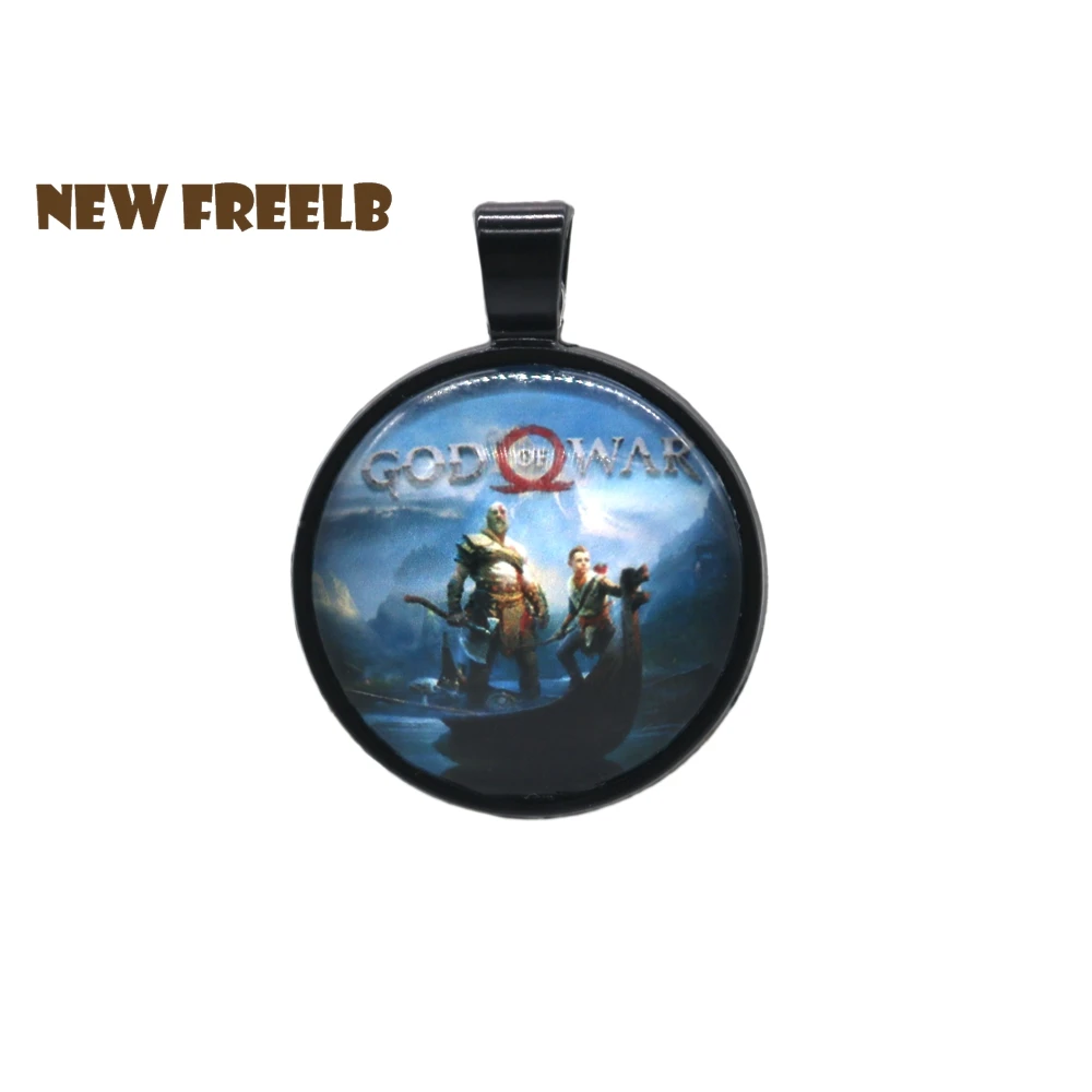 New Arrival God of War 4 Necklaces Black Time Gem Cabochon Pendant Rope Chain Fashion Jewelry for Women and Men fans 5 styles | Украшения и