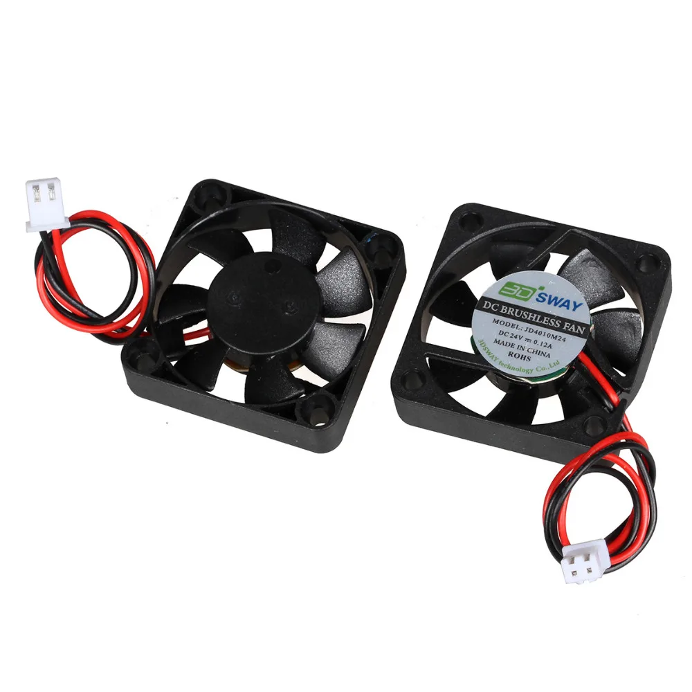 3DSWAY 3D принтеры Запчасти AC/DC 12V/24V гидравлический вентилятор охлаждения 40*10 мм 4010 с