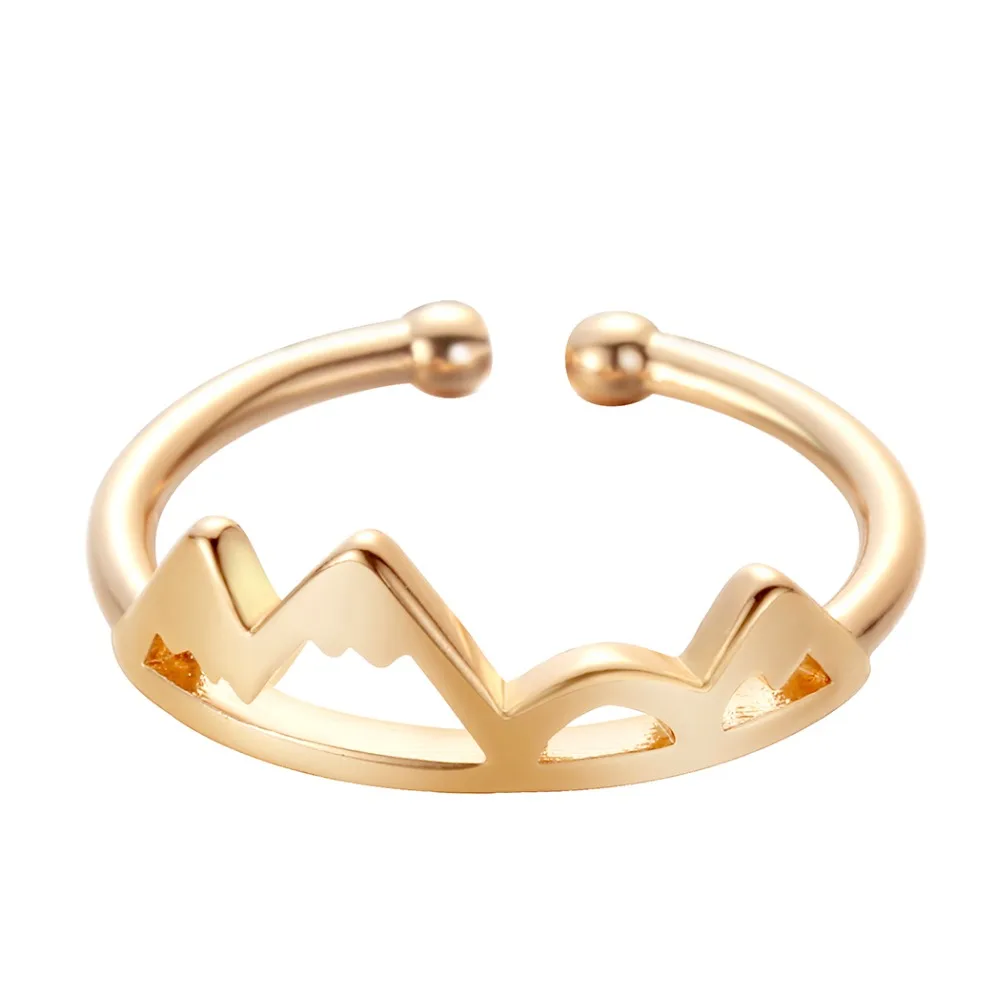 Kinitial открытое горное кольцо с регулируемым двойным шаром в форме горной волны