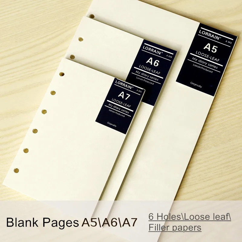 40 листов все пустые свободные листы Заправка для ноутбука a5 a6 пустая бумага hardron