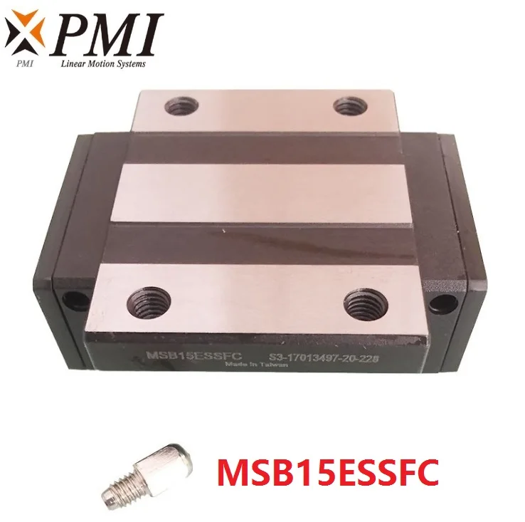 

8pcs Original Taiwan PMI MSB15E-N MSB15ESSFC N linear guideway slide block Carriage for CO2 laser machine CNC router MSB15E