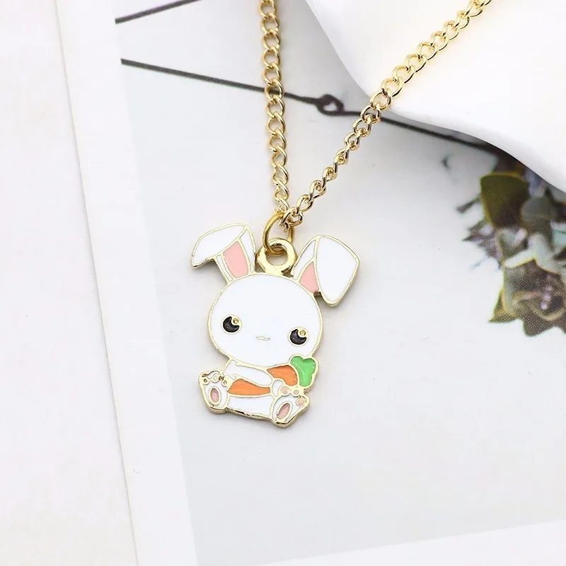 DIY милый кулон для животного из мультфильма Мой маленький белый кролик держать