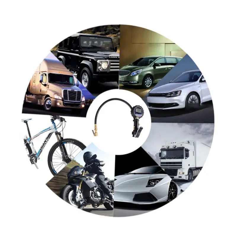 Цифровой манометр для шин воздушный компрессор с насосом быстрого подключения