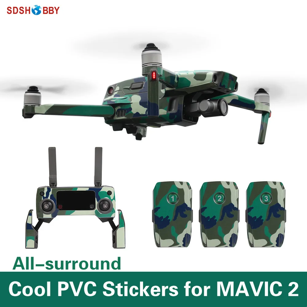 

Sunnylife Waterproof PVC Stickers Skin Decals for DJI MAVIC 2 PRO & ZOOM Drone Remote Controller Battery