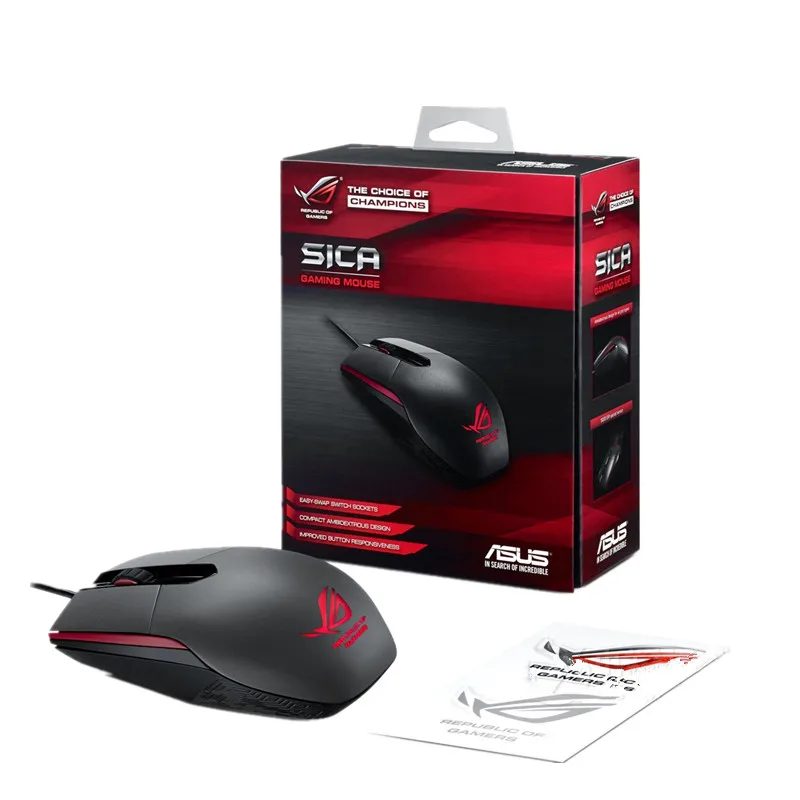 Мышь ASUS P301-1A ROG Gaming CF/геймерский коврик для мыши мышь бренд 5000 точек/дюйм проводная
