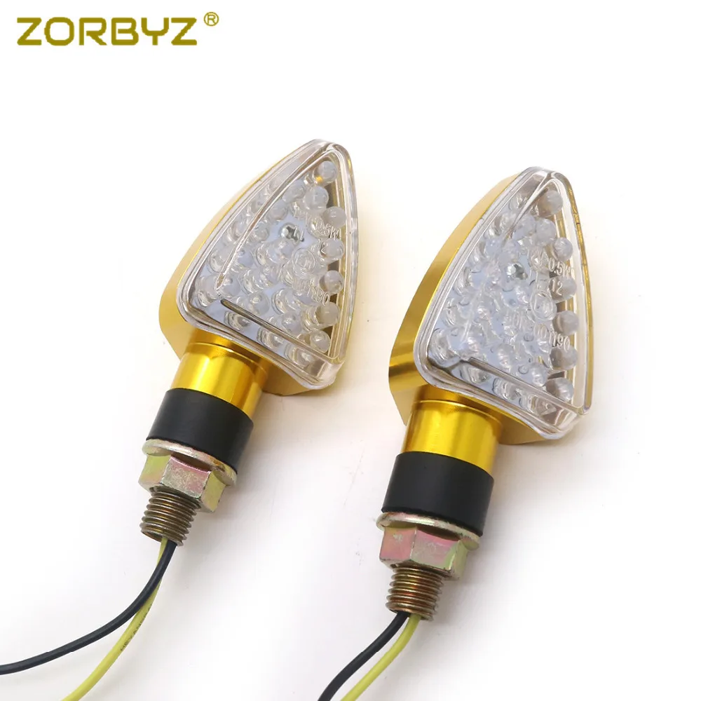 ZORBYZ мотоцикл золото CNC LED поворотники световой индикатор для Honda Harley Suzuki Yamaha| |