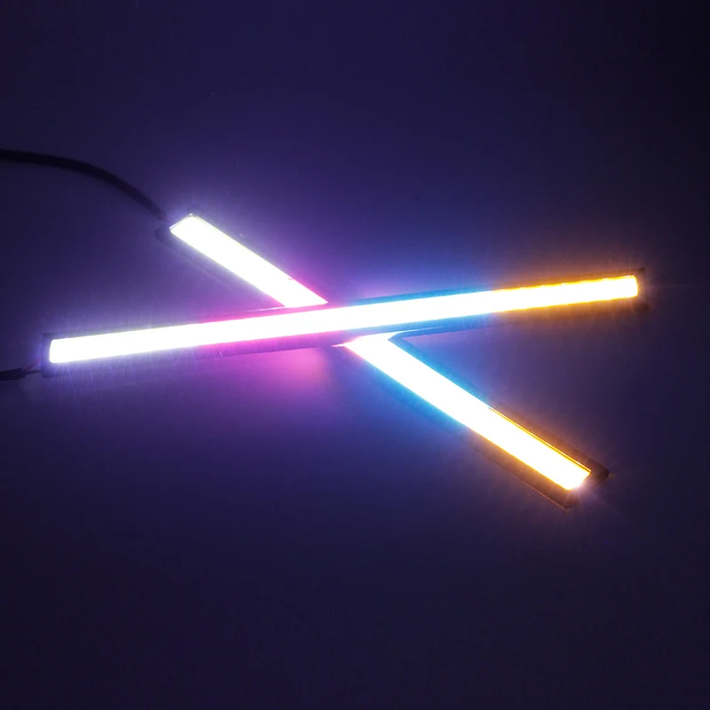 KEEN дешевая цена алюминий 6 Вт 12 В 17 см супер яркий цветной COB led drl светильник 4 цвета