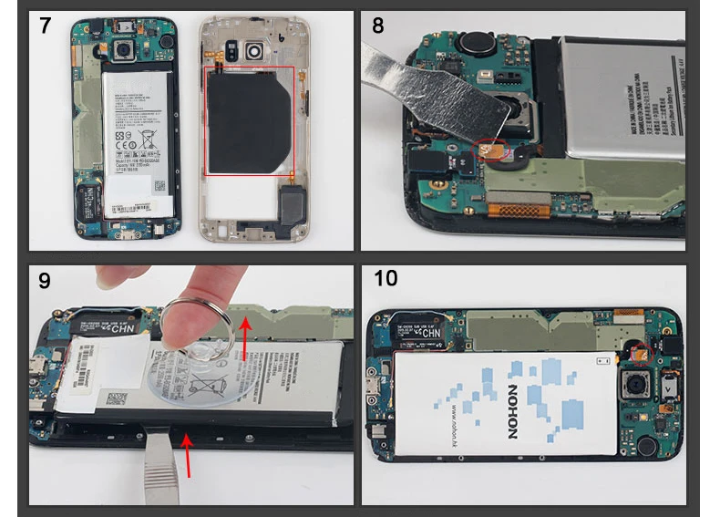 NOHON EB-BG920ABE аккумулятор для samsung Galaxy S6 G920 SM-G920 2550 мАч, батареи для телефонов, розничная посылка, бесплатные инструменты