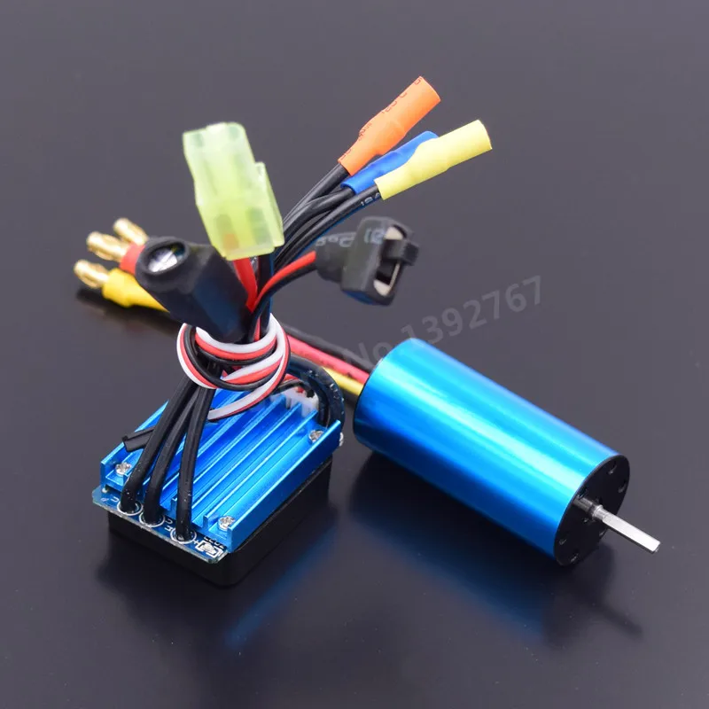 RC мощный бесщеточный набор модификации 2040 двигатель 4800KV и 35A ESC SBEC для 1/18 моделей