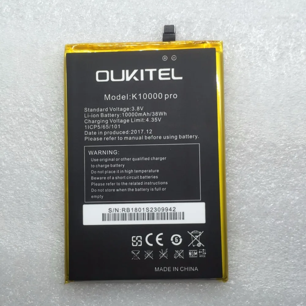 Новинка для Oukitel k10000 Pro батарея большой емкости 10000 мАч батарея Замена для oukitel k10000 Pro мобильный телефон