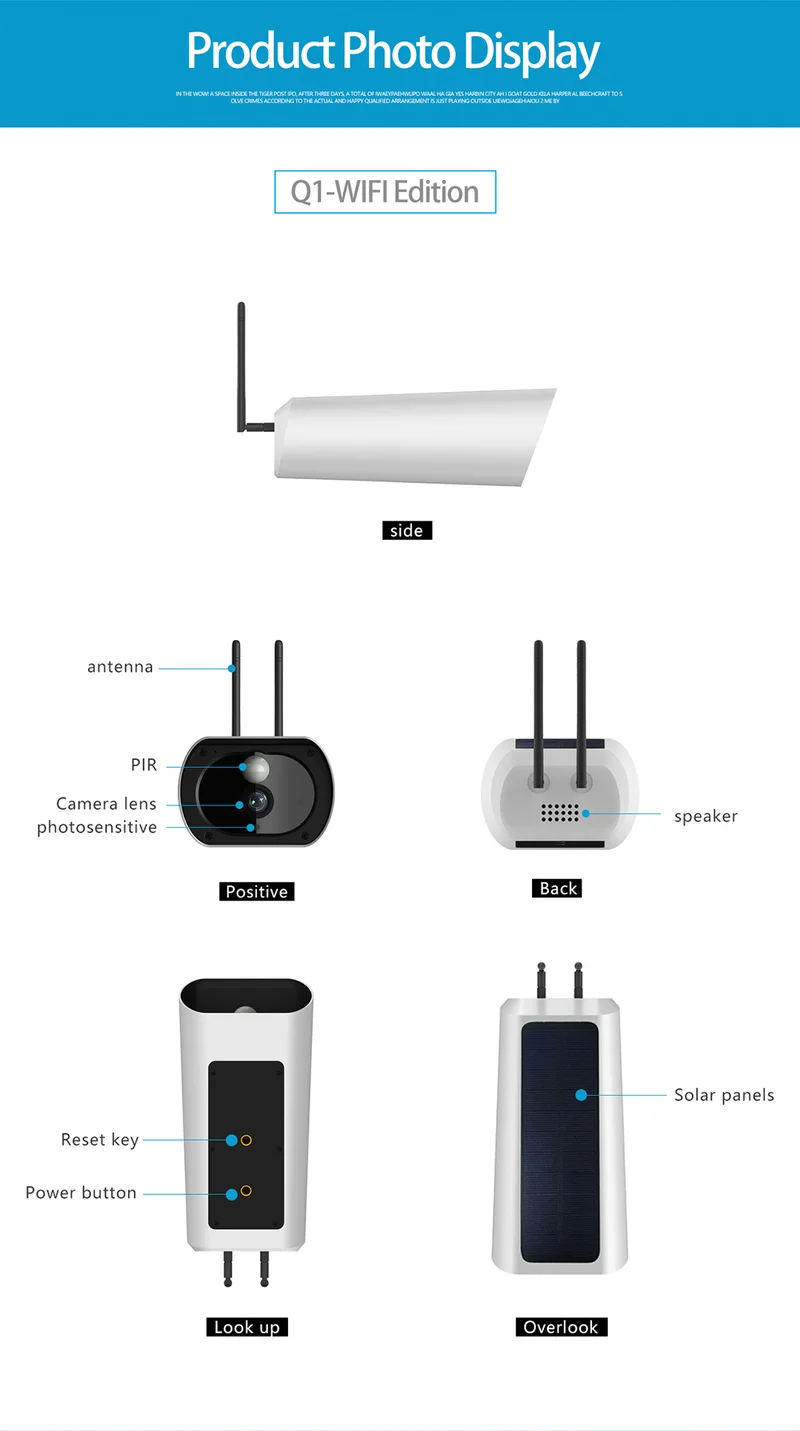 Wi Fi охранное Наблюдение Водонепроницаемая наружная камера ИК Ночное Видение
