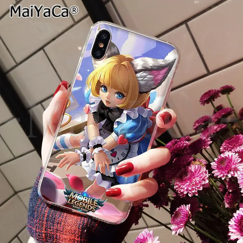 Умный чехол MaiYaCa MOBILE LEGENDS прозрачный мягкий для телефона Apple iPhone 8 7 6 6S Plus X XS MAX 5 5S SE XR