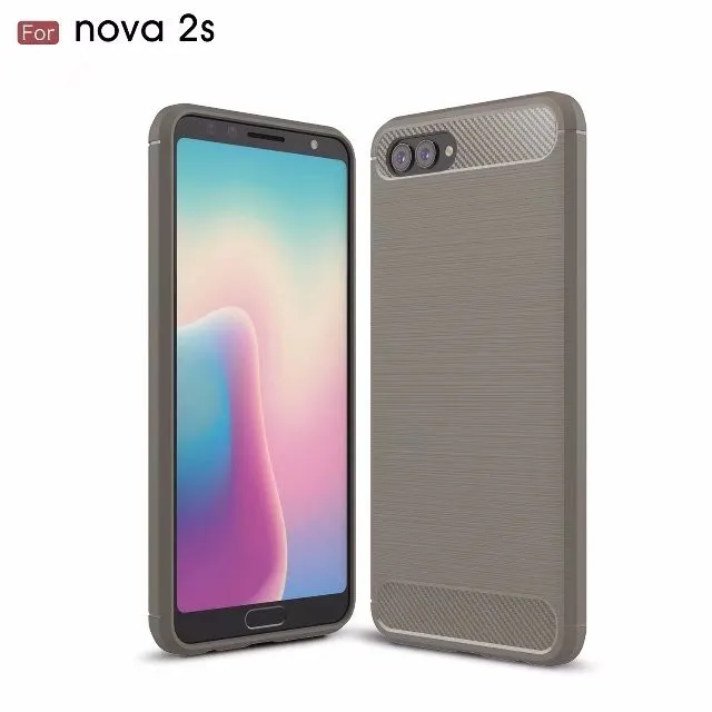Abohoriz чехол для Huawei Nova 2 S углеродного волокна ударопрочный ТПУ для|case for|case for huaweicase