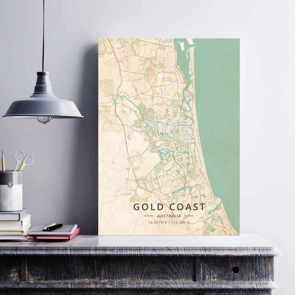 Gladstone Gold Coast Hervey Bay Hobart Launceston Mackay mellan Mildura Newcastle Nowra Perth Австралийский постер | Дом и