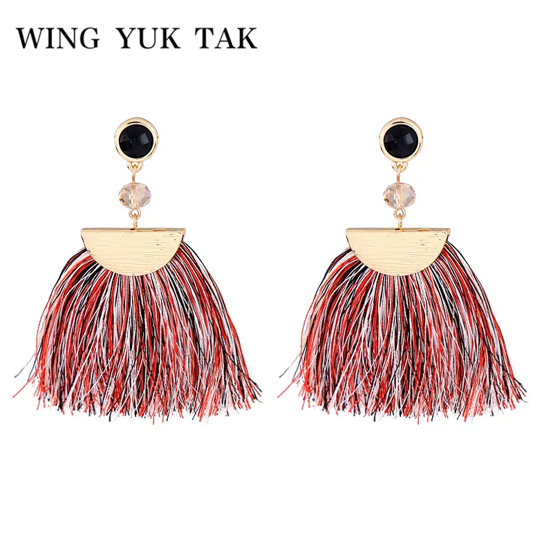 Женские серьги-подвески wing yuk tak корейские геометрические висячие серьги с