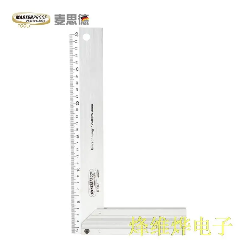 

Woodworking angle ruler 90 degree angle ruler corner angle German aluminum alloy angle measurement with 30cm