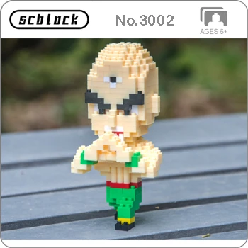 SC аниме Dragon Ball Z Son Goku Супер Saiyan Vegeta Frieza Majin Buu Cell DIY мини-строительные алмазные маленькие блоки игрушки новые в сумки - Цвет: Tien Shinhan