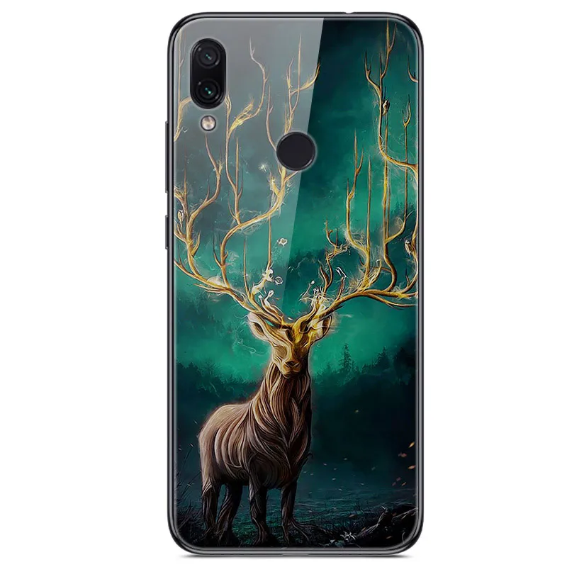 17 Чехол для Xiaomi Redmi note 7 чехол для Redmi note 7S из закаленного стекла, жесткий чехол с принтом для Xiaomi Redmi note 8 Pro Bumper Note8 - Цвет: 17
