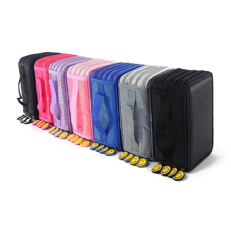 Чехол для карандашей из ткани Оксфорд 72 держателя 4 слоя|box school|pencil case boxpencil |