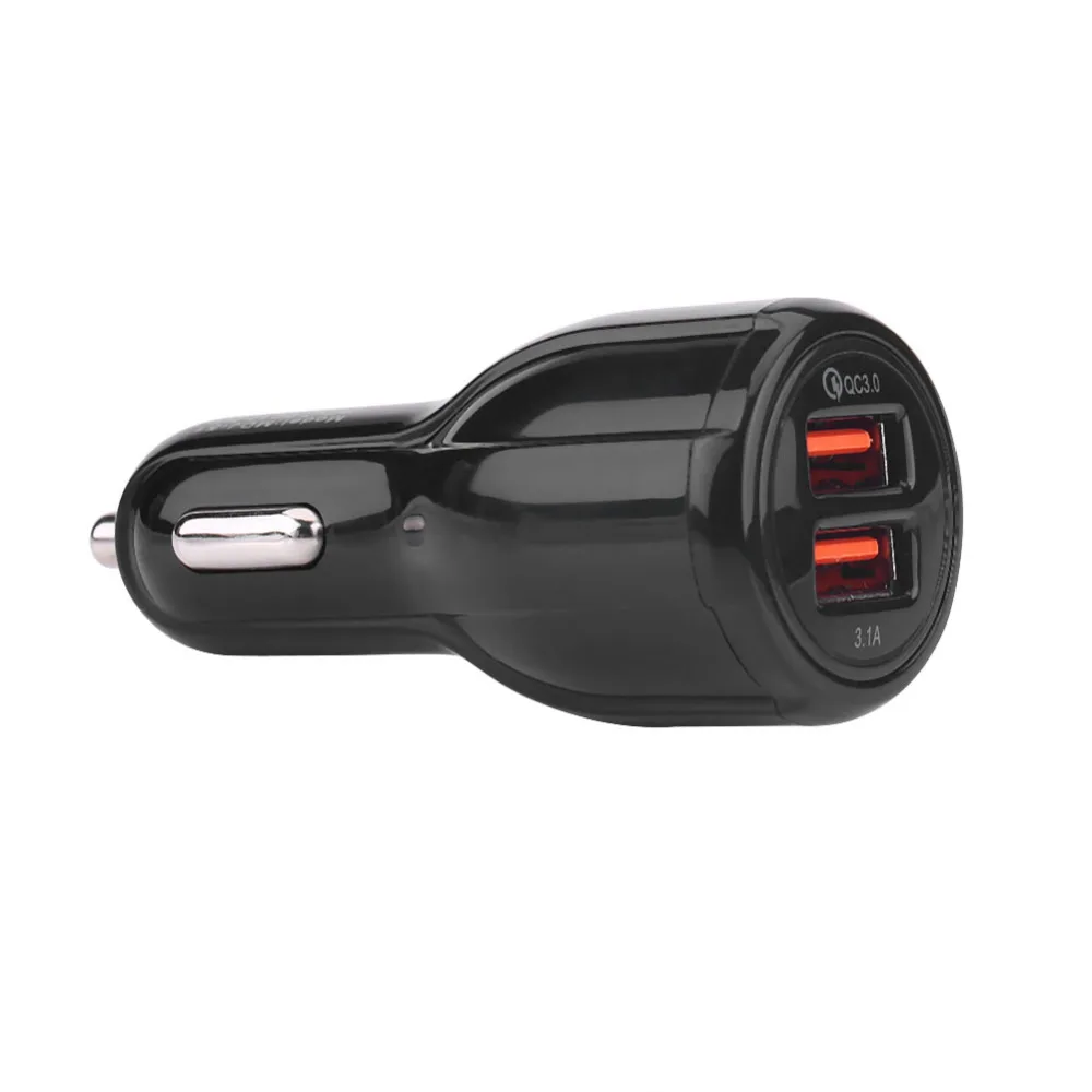 Быстрая зарядка 3 0/QC3.0 двойной USB порт Гнездо быстрое автомобильное зарядное