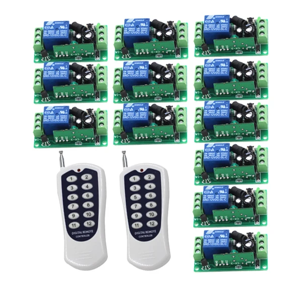 Новый DC9V 12V 24V 10A реле 1CH Беспроводной RF пульт дистанционного управления