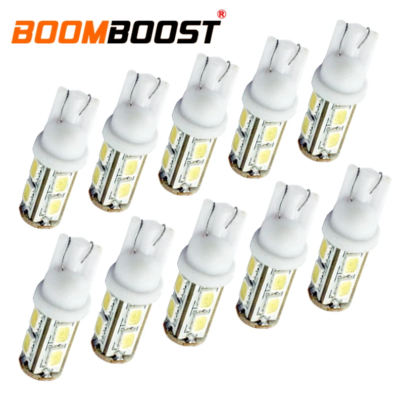 10 шт. хорошее качество DC12V Белый светодиодный 9SMD 5630 5730 Автомобильный клиновидный