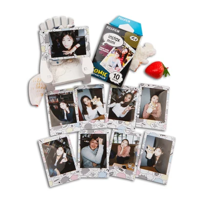 Оригинальная пленка Fujifilm Comic Instax (от 10 до 50 листов) для камеры Instant mini 7s 8 25 s 90 300