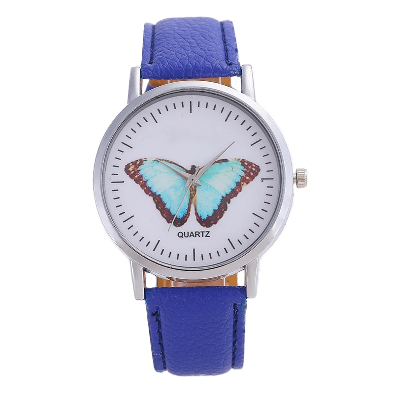 TANGKA Мужские Женские кварцевые часы Простой стиль Бабочка дисплей цифровой