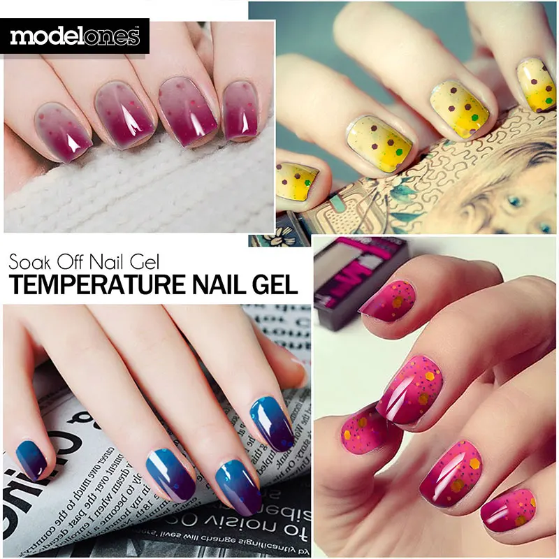 2016 Hot Sale Color Nail Gel Polish LED UV Soak off Long Lasting Varnish Temperature Change gel Art 7ML | Красота и здоровье