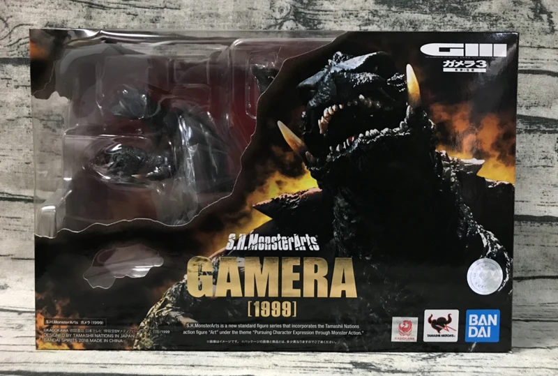 100% оригинальная экшн-фигурка BANDAI Tamashi Nation S.H.Monster Arts (SHM) Gamera (1999) от "Gamera 3: Revenge of
