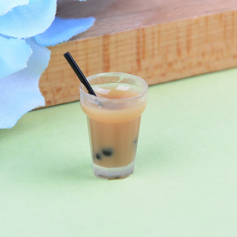 Миниатюрный чай с молочными чашками еда напитки игрушечная кукла украшение дома