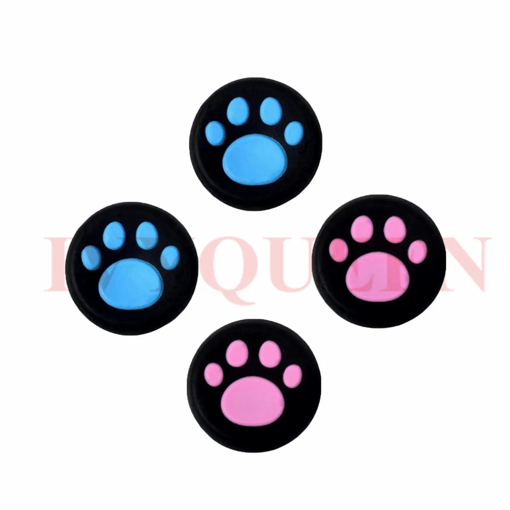 2 Blue 2 Pink IVYUEEN 4 шт. силиконовые аналоговые палочки ручки для sony playstation 4 PS4 Slim Pro контроллер крышки для XBox One X S - Цвет: 2 Blue 2 Pink