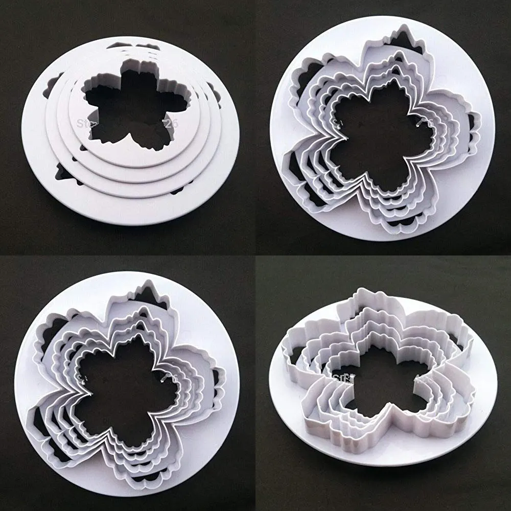 4 шт. помадка для торта сахарное ремесло розы цветочные украшения форма печенья
