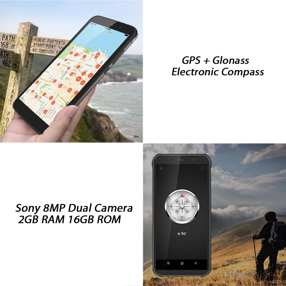 Blackview BV5500 IP68 водонепроницаемый сотовый телефон 5 дюймов 18:9 HD + IPS Android 8 1 3G смартфон