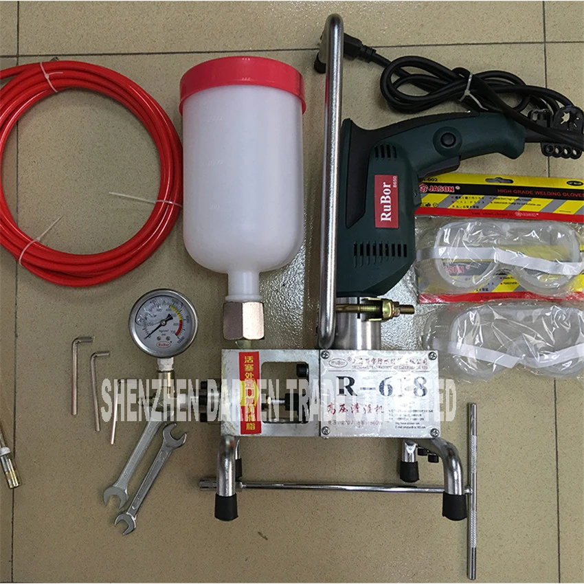 R-618 220В электрическая машина для затирки эпоксидных насосов полиуретановый насос