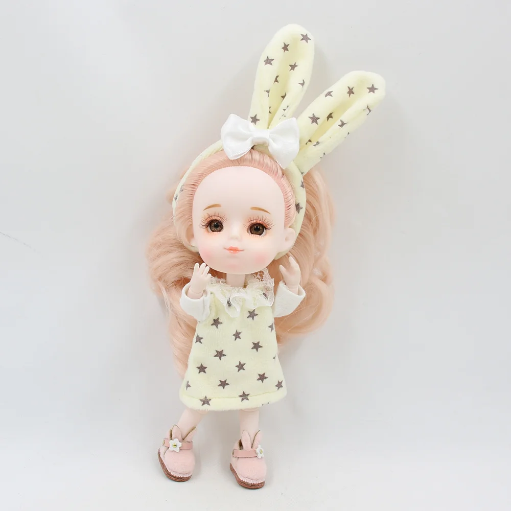 Одежда для 1/8 bjd кукла средняя DODO ob11 кукла милый мягкий костюм с головным убором Высококачественная мягкая одежда для 20 см bjd