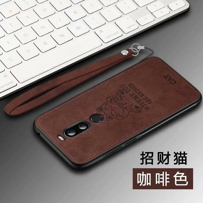 style 08 Чехол для meizu X8, роскошный мягкий силиконовый+ жесткий тканевый защитный чехол-накладка с оленем и кошкой для meizu note 8, 9X8, полный чехол для телефона - Цвет: style 08