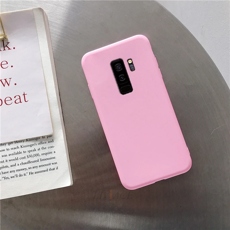 deep pink Силиконовый чехол для телефона ярких цветов для samsung galaxy s10, 5G, s10e, s10 plus, s9, s8, s7, s6 edge, мягкий чехол из ТПУ - Цвет: deep pink