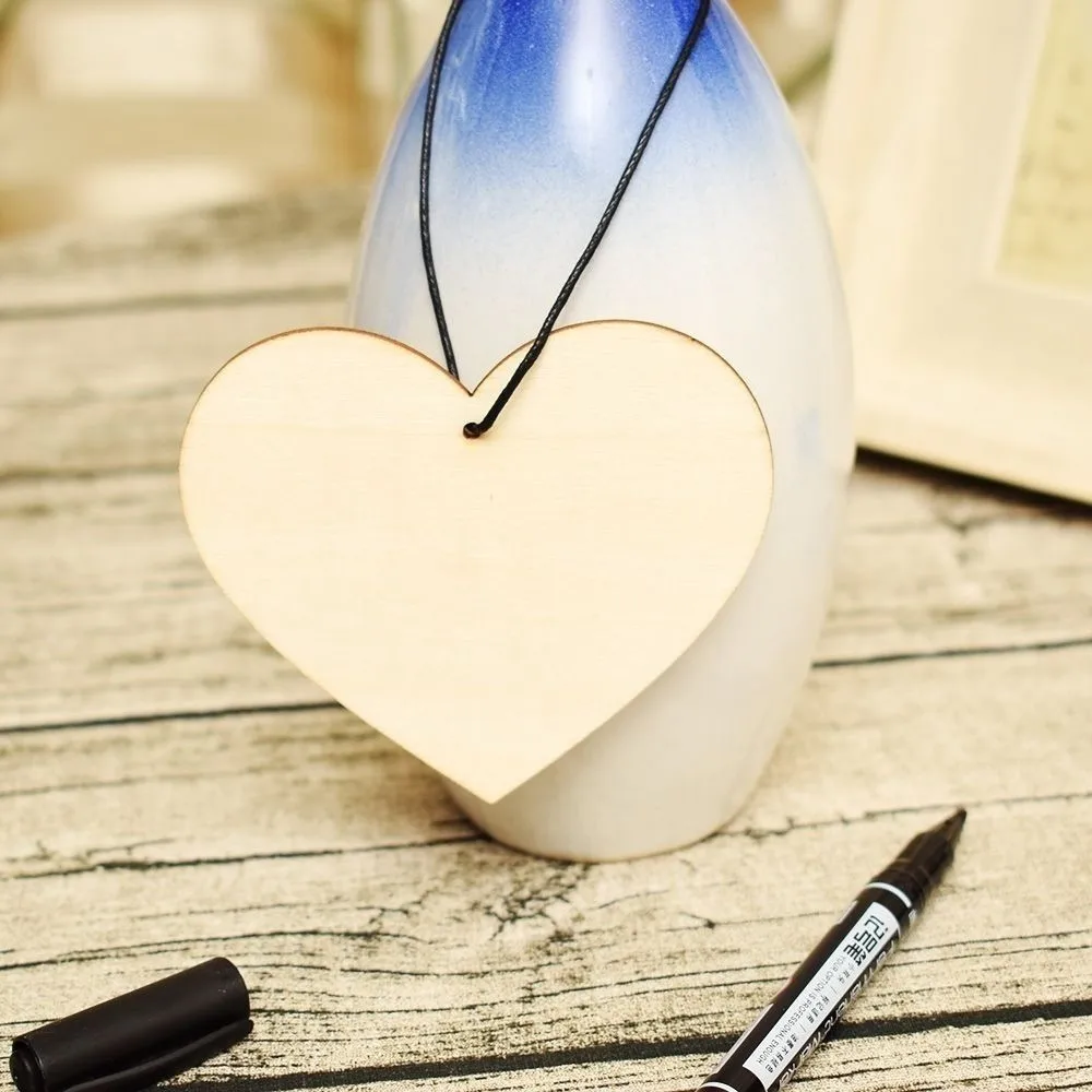 Деревянные поделки в форме сердца (I LOVE YOU) рождественские украшения для дома елки