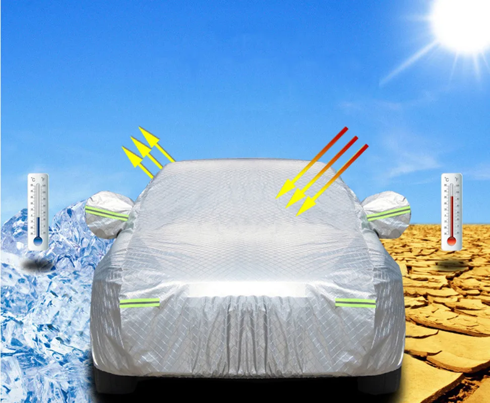 Автомобильные Чехлы защита от снега пыли авто покрытие Солнцезащитный колпачок