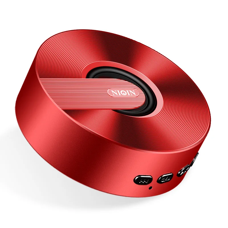 Красный Мини Bluetooth динамик с сабвуфером для ПК портативный динамик сабвуфер музыкальный центр Caixa De Som Altavoces Parlante F4040 - Цвет: Красный