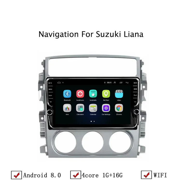 NAVITOPIA 9 дюймов автомобильный мультимедийный плеер Andriod 8 1 gps навигация для Suzuki Liana