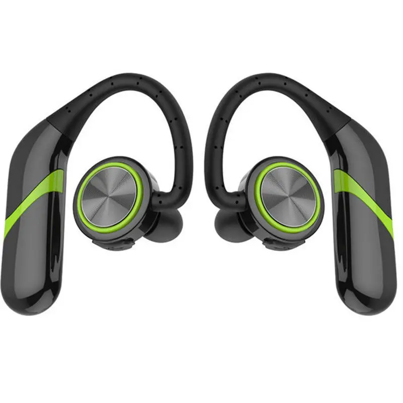 1 пара 2 шт. TWS Bluetooth беспроводной Hands-free автомобильный комплект водонепроницаемый спортивный подвесной наушник двусторонний стерео