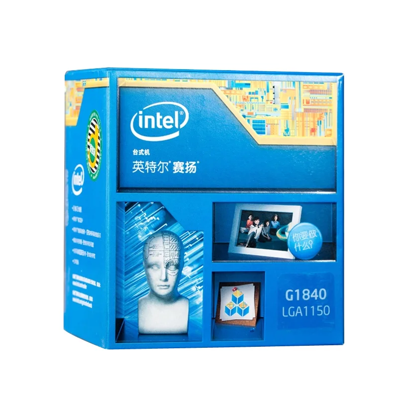 Двухъядерный процессор Intel G1840 Совместимость с LGA1150 материнская плата H81 B85