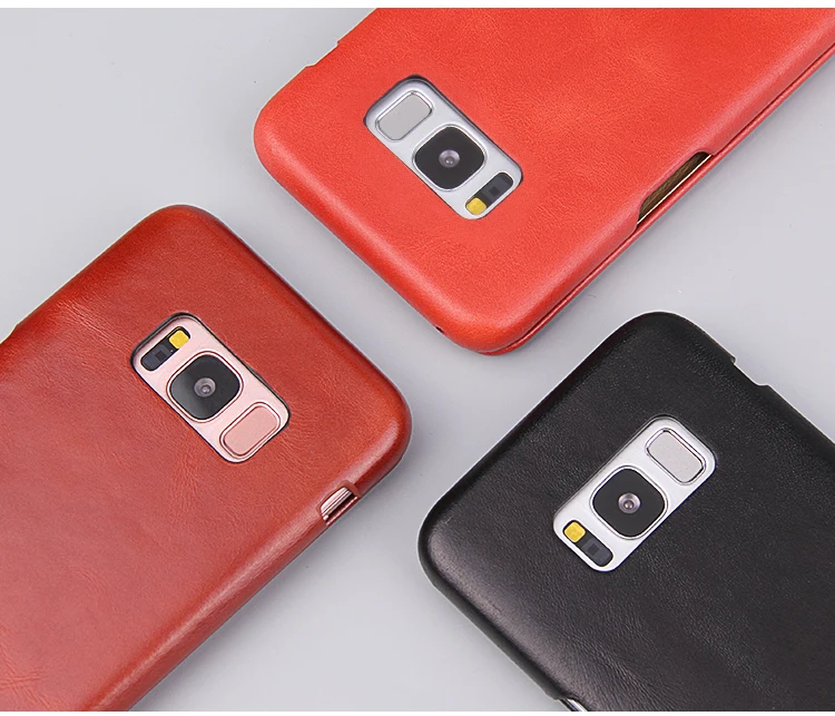 Fierre shann винтажный флип-чехол для Samsung Galaxy s8, чехол s8 plus, кожаный чехол из воловьей кожи, флип-чехол для телефона, крышка Capin