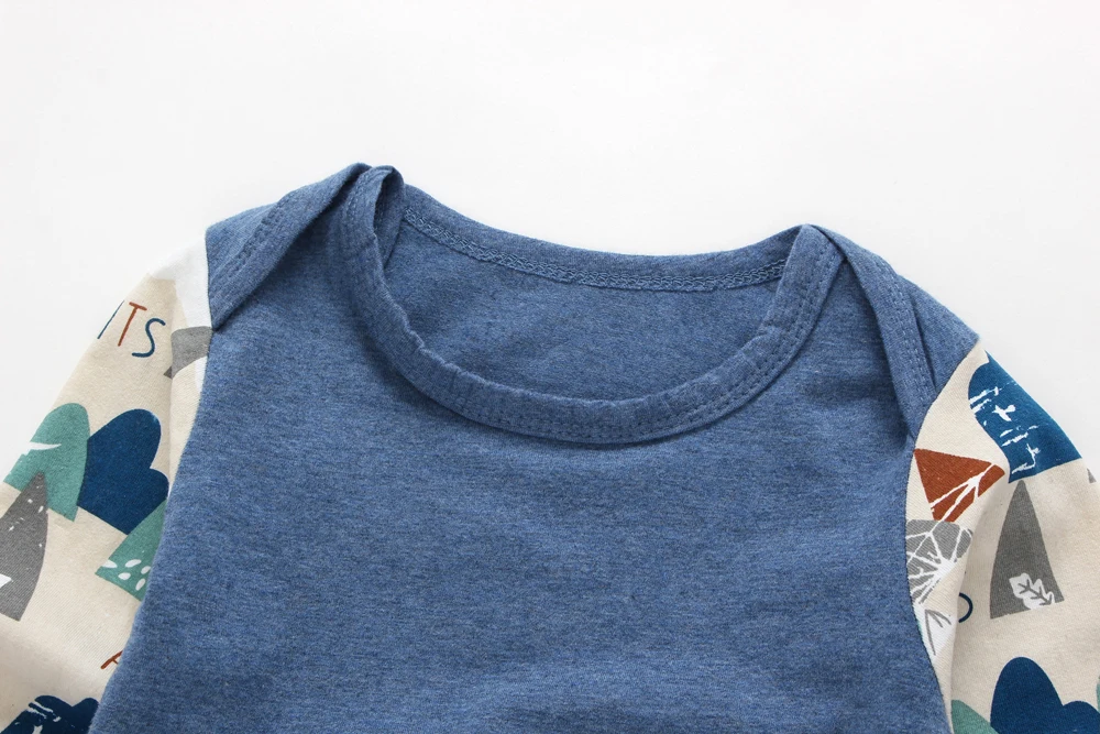 Одежда для малышей осень зима 2019 хлопковый Детский комбинезон с длинными